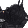 Subblime - 955618 Body En Dentelle Avec Fermeture En Bas Noir S/M